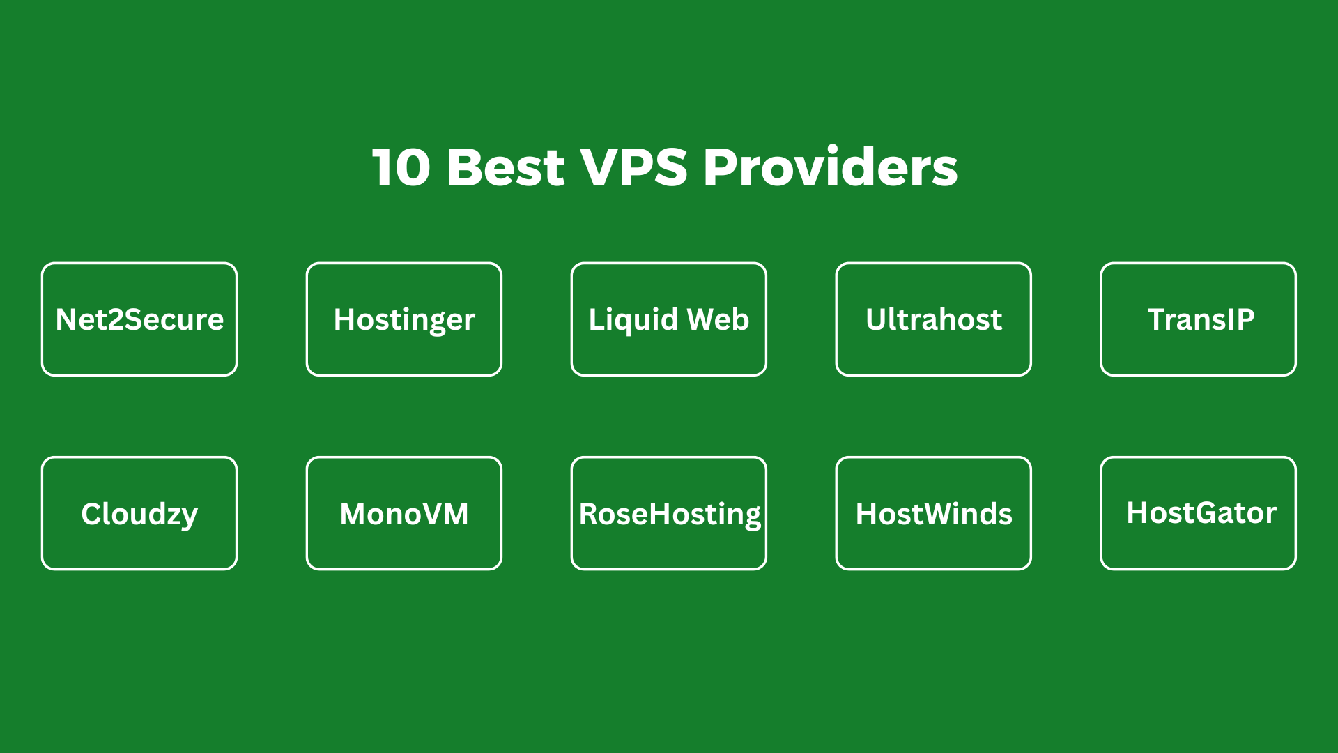10 Best VPS Hosting Providers You Can Trust to Choose